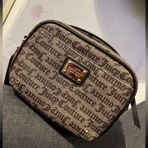 Juicy Couture Crossbody Bag Purse Taupe Brown